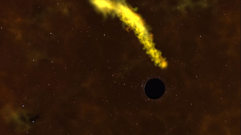 НАСА показало видео о том, как черная дыра уничтожила подошедшую к ней звезду